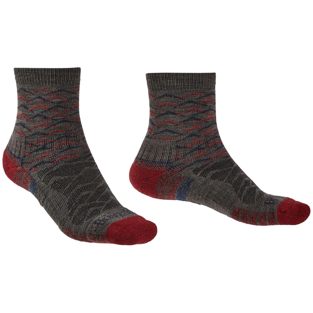 Bridgedale Mens Hike Lightweight Merino Wool Pattern Socks X-large - Uk 12+ (eu 48+  Us 13+)