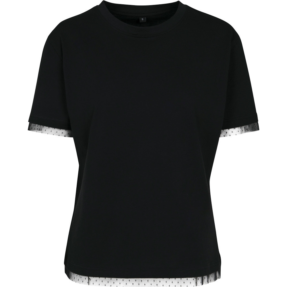 Cotton Addict Womens Laces Cotton Jersey Casual T Shirt 2xl- Uk Size 18