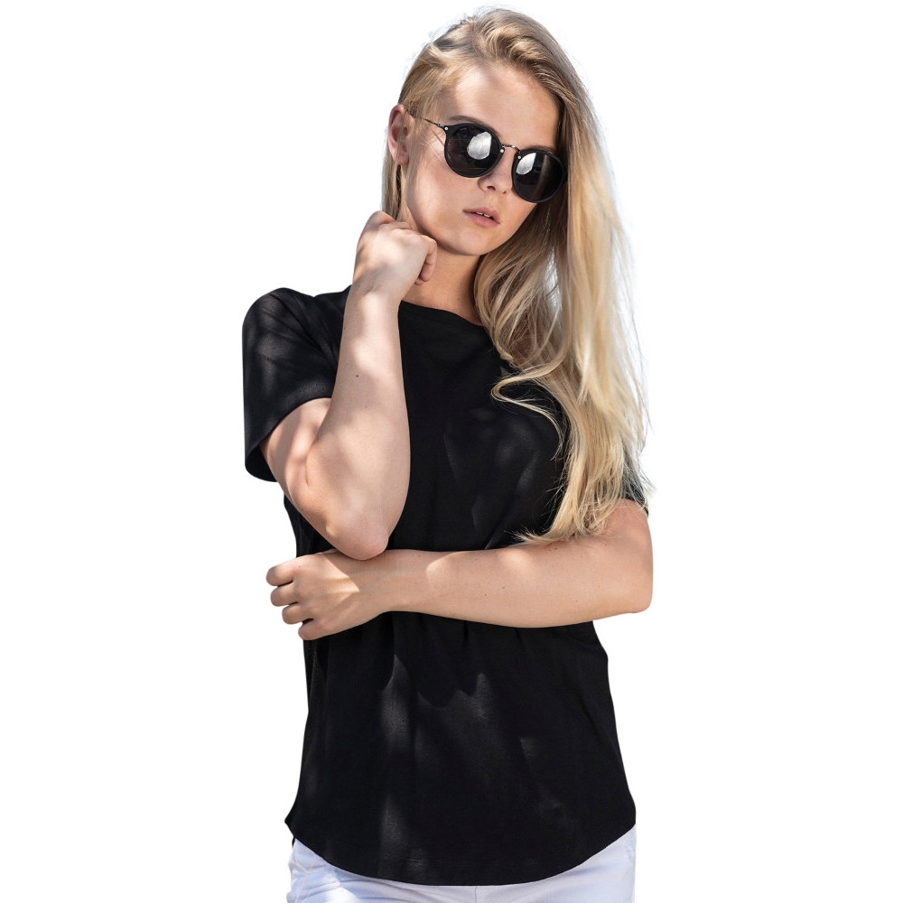 Cotton Addict Womens Slim Fit Short Sleeve Casual T Shirt Xl - Uk Size 16