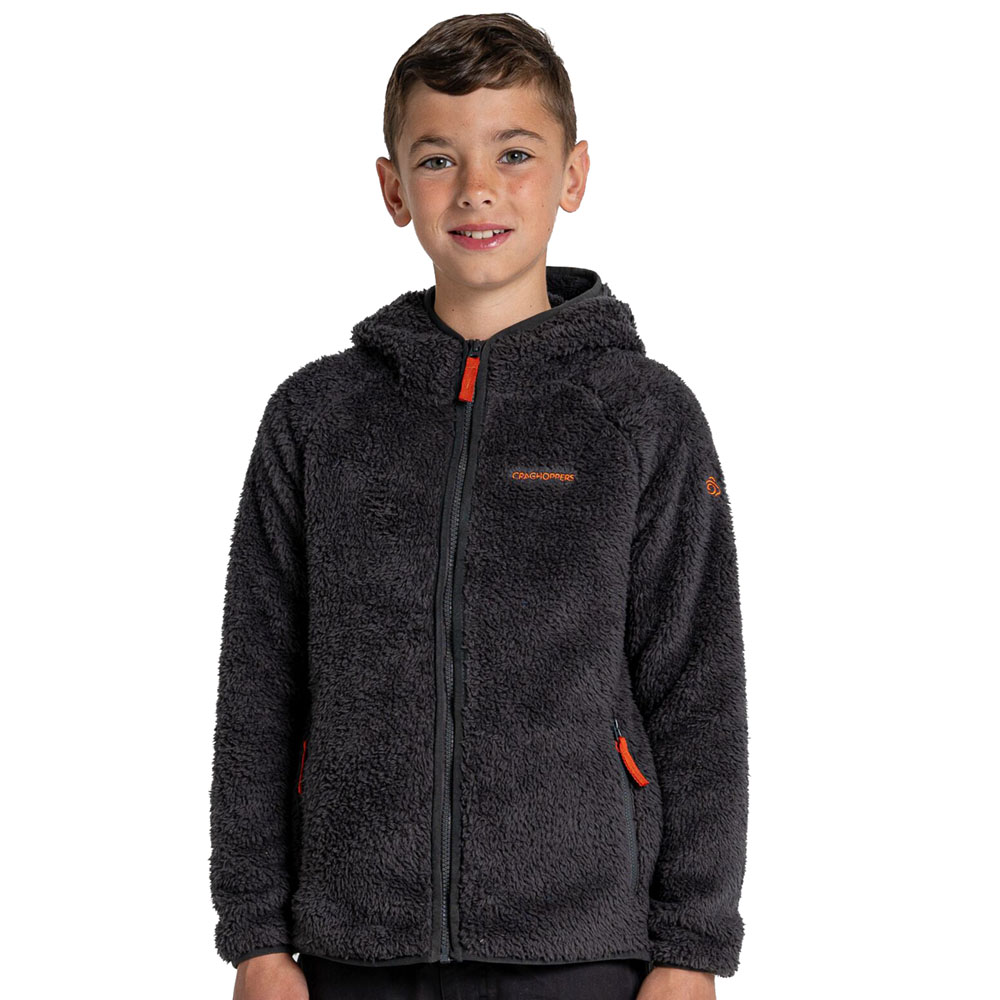 Craghoppers Boys Kaito Hooded Relaxed Fit Fleece Jacket 13 Years - Chest 32.5 (83cm)