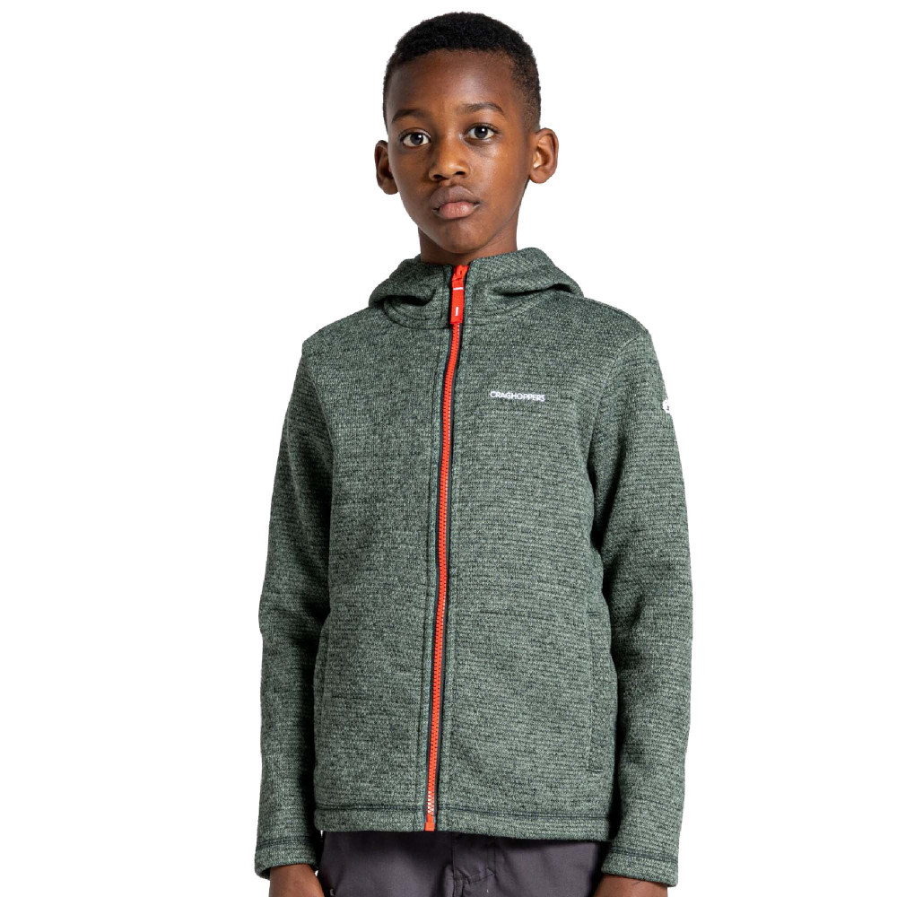 Craghoppers Boys Shiloh Hooded Relaxed Fit Fleece Jacket 5-6 Years - Chest 23.25-24 (59-61cm)