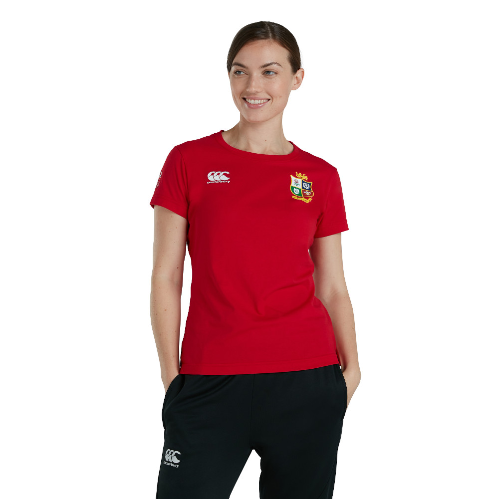 BritishandIrish Lions Womens Cotton Jersey Top T Shirt Uk 10- Bust 34  (87cm)