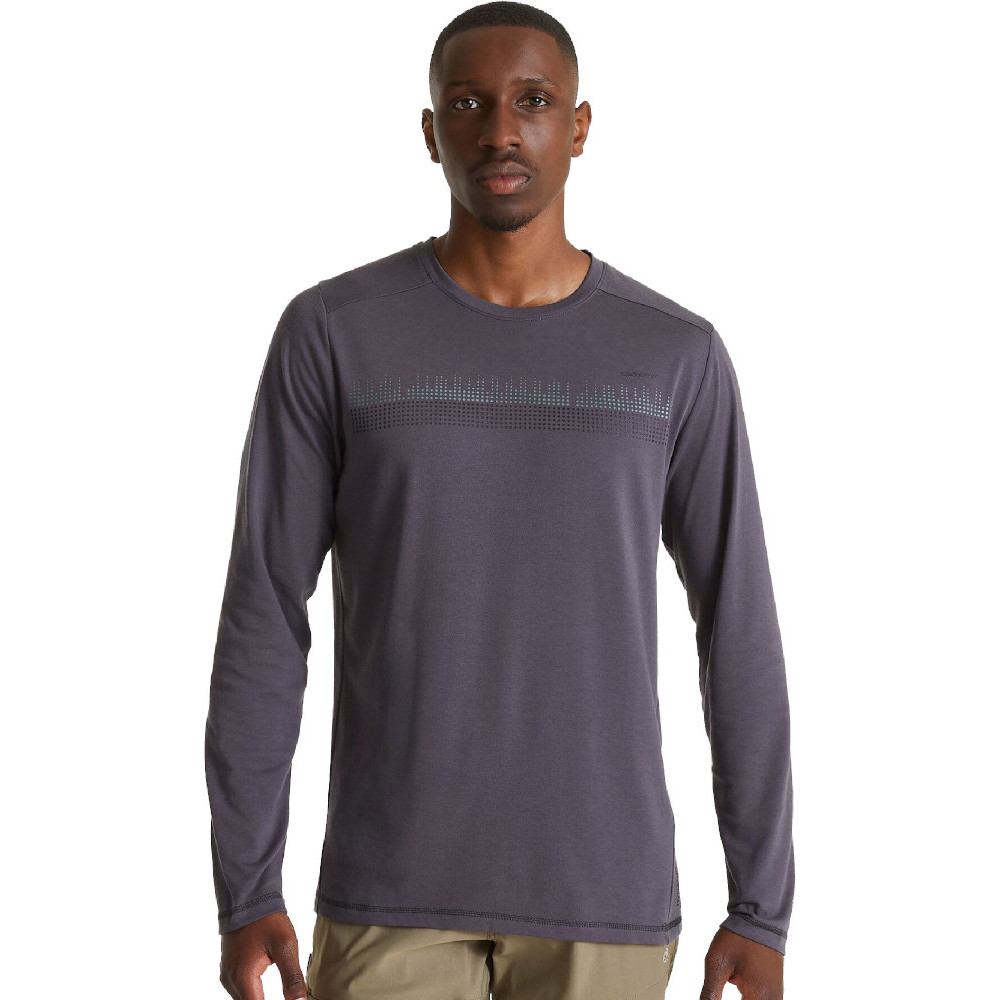 Craghoppers Mens Dynamic Graphic Long Sleeve T Shirt L - Chest 42 (107cm)