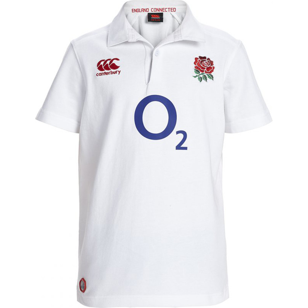 Canterbury Boys England Home Classic Short Sleeve Rugby Jersey Shirt 14 - Chest 32-34 (81.5-86cm)