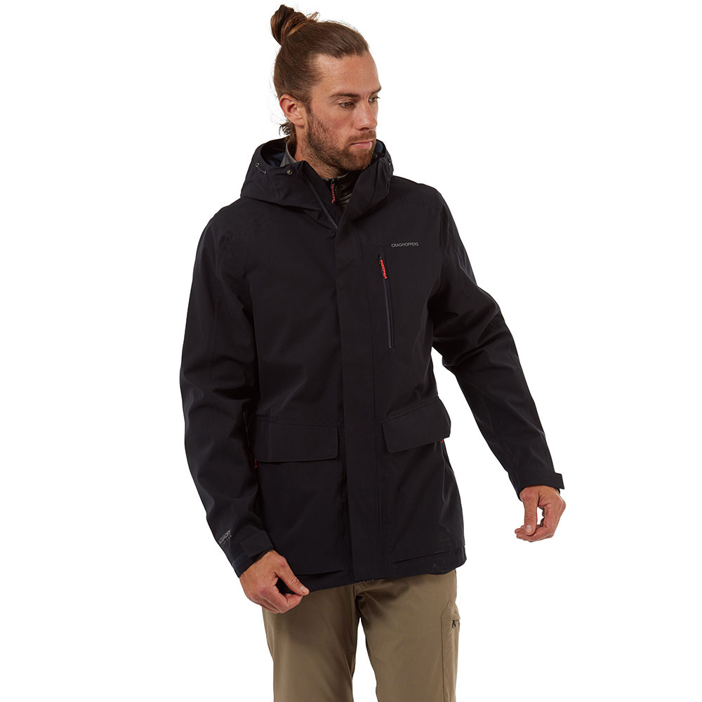 Craghoppers Mens Lorton Waterproof Hooded Jacket M - Chest 40 (102cm)
