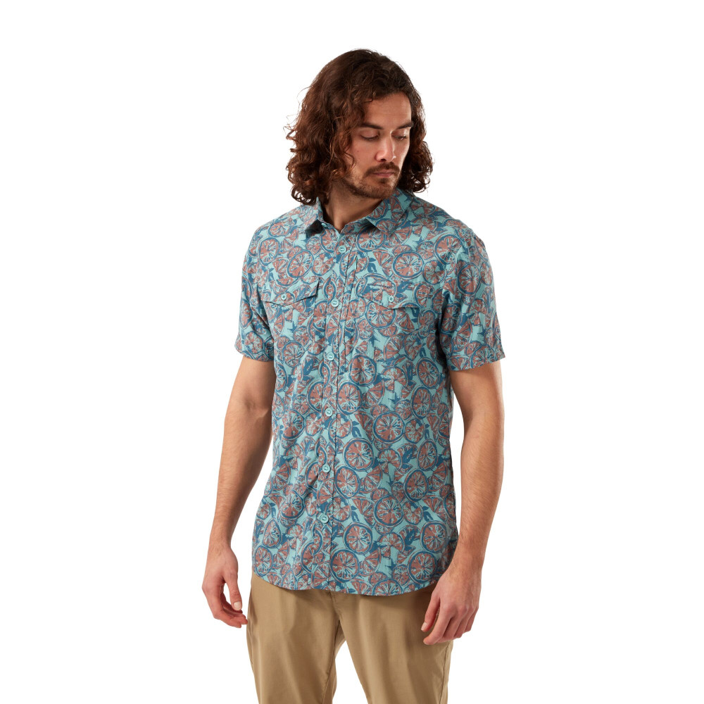 Craghoppers Mens Nosilife Calhoun Short Sleeve Walking Shirt L - Chest 42 (107cm)