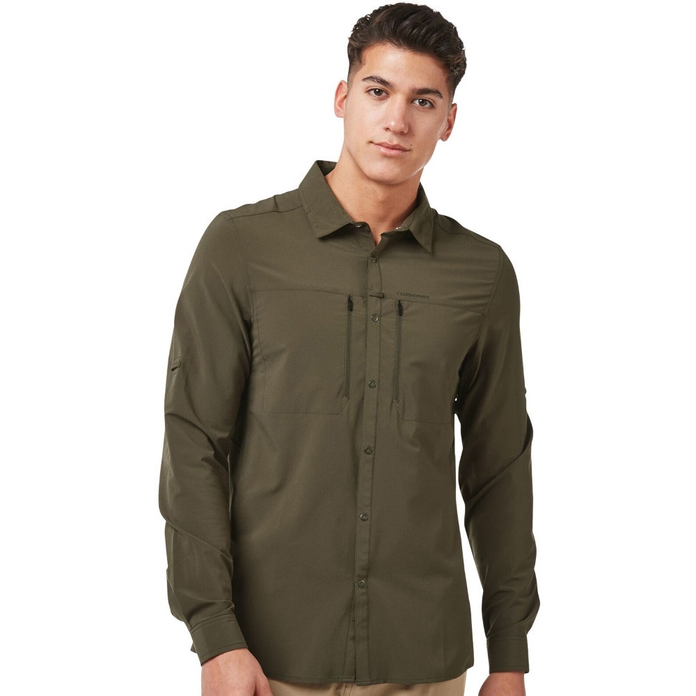 Craghoppers Mens Nosilife Pro Wicking Long Sleeve Shirt L - Chest 42 (107cm)
