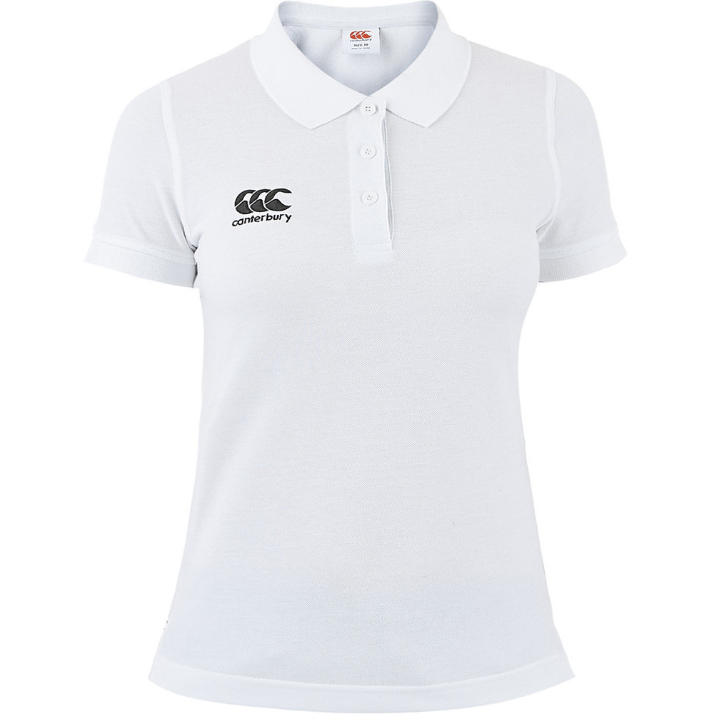 Canterbury Womens/ladies Waimak Ccc Logo Polycotton Polo Shirt 12 - Chest 36 (92cm)