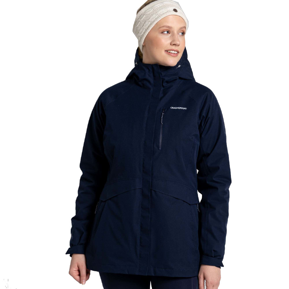 Craghoppers Womens Caldbeck Waterproof 3in1 Jacket Coat 10 - Bust 34 (86cm)
