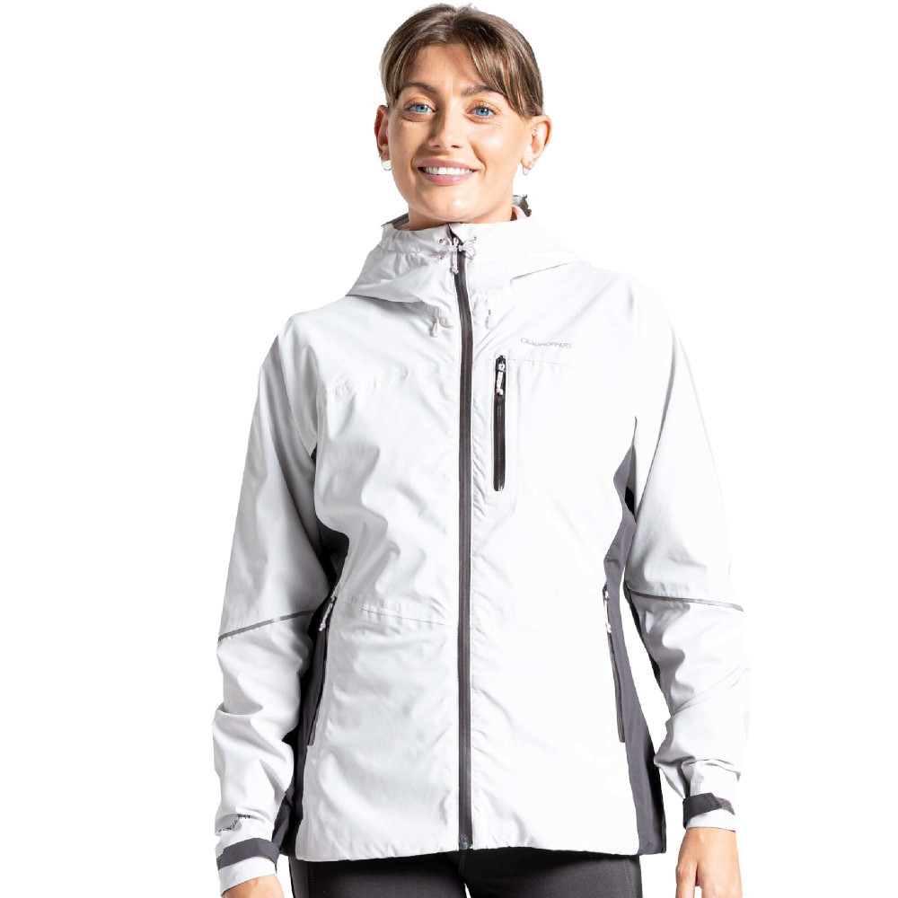 Craghoppers Womens Dynamic Full Zip Waterproof Hooded Jacket 10 - Bust 34 (86cm)
