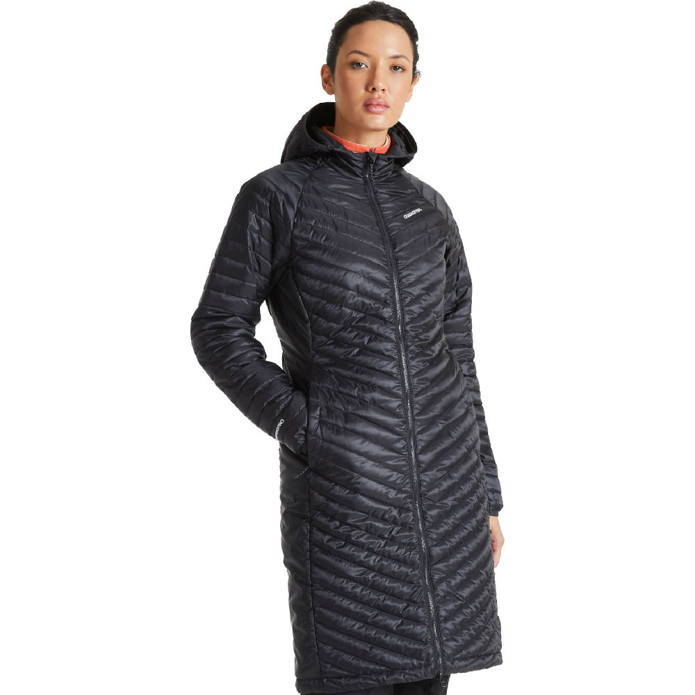 Craghoppers Womens Expolite Longline Hooded Padded Jacket 10 - Bust 34 (86cm)