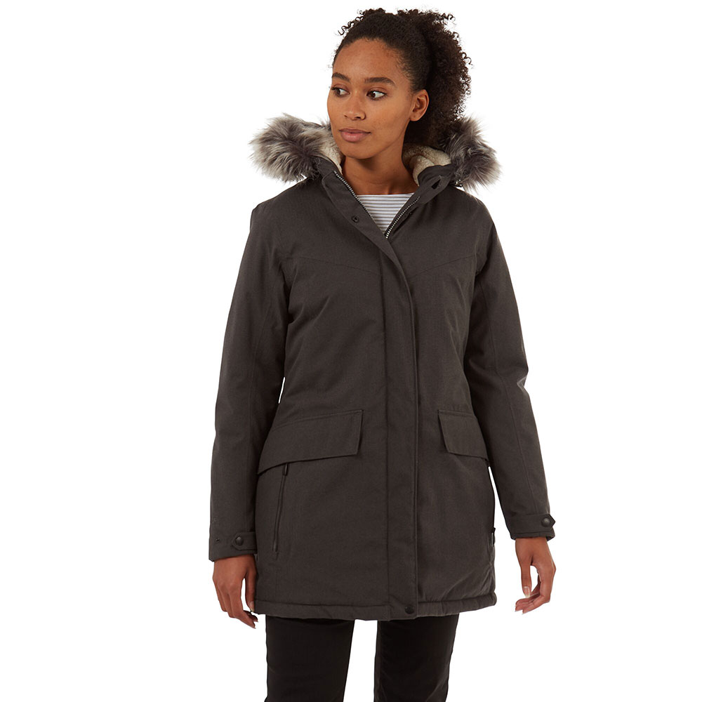 Craghoppers Womens Kirsten Waterproof Insulated Hooded Parka 12 - Bust 36 (91cm)