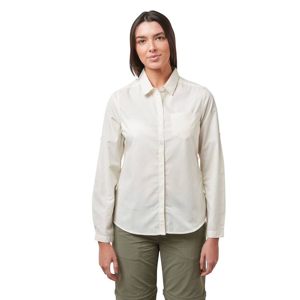 Craghoppers Womens Kiwi Nosidefence Long Sleeve Shirt 10 - Bust 34 (86cm)