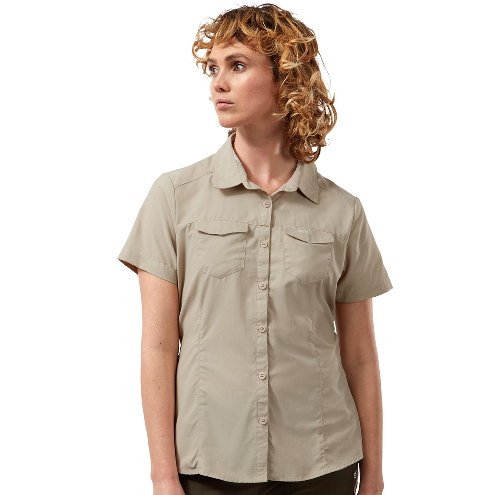 Craghoppers Womens Nosi Life Adventure Short Sleeve Shirt 18 - Bust 42 (107cm)