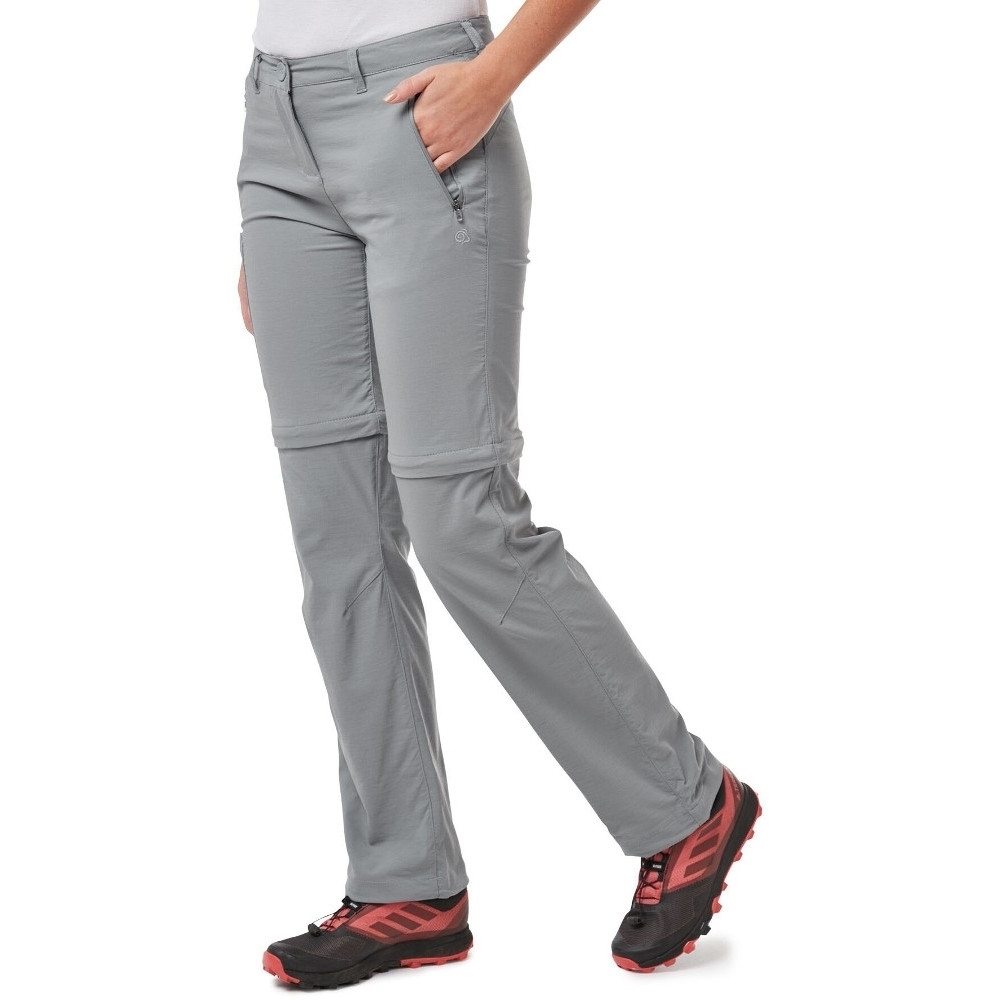 Craghoppers Womens Nosi Life Pro Convertible Zip Off Pants 14l - Waist 30 (76cm)  Inside Leg 33