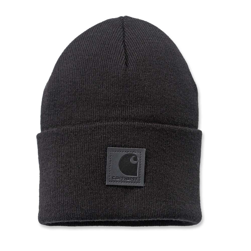Carhartt Mens Black Label Watch Acrylic Beanier Hat One Size