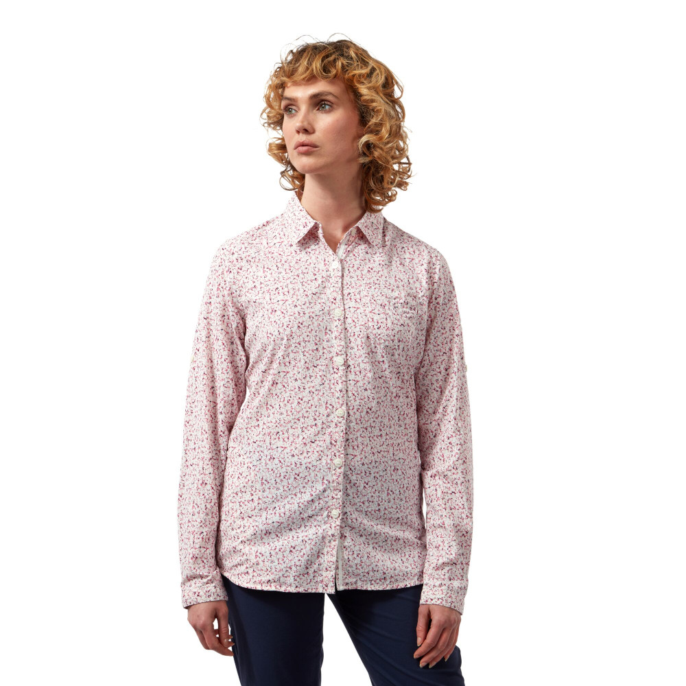 Craghoppers Womens Nosilife Fara Long Sleeve Walking Shirt 8 - Bust 32 (81cm)