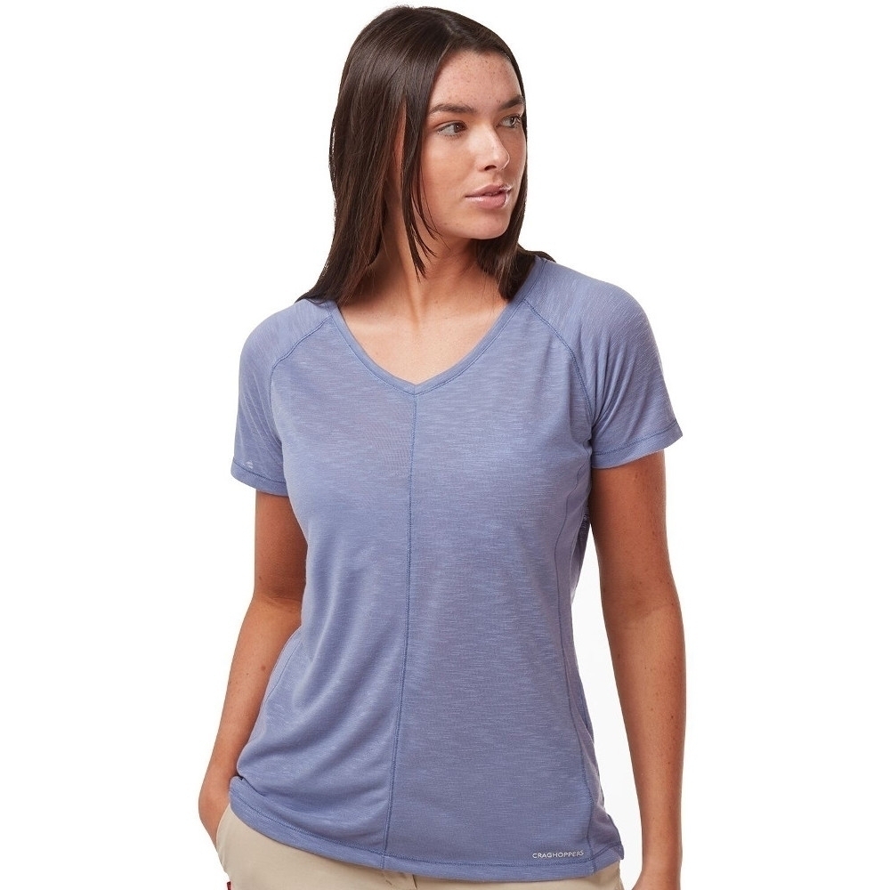 Craghoppers Womens Nosilife Galena Relaxed Fit T Shirt 8 - Bust 32 (81cm)