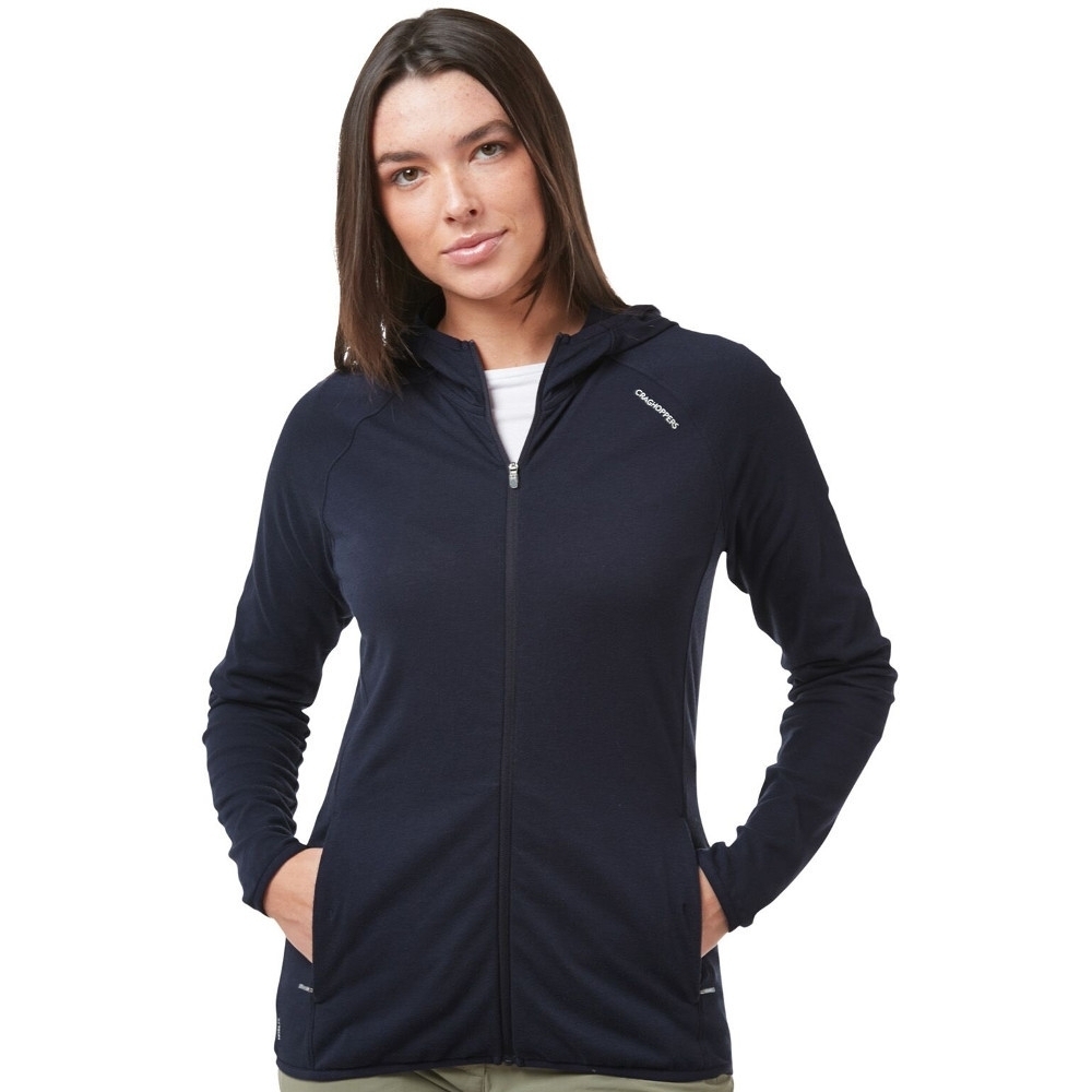 Craghoppers Womens Nosilife Nilo Full Zip Hooded Top 12 - Bust 36 (91cm)