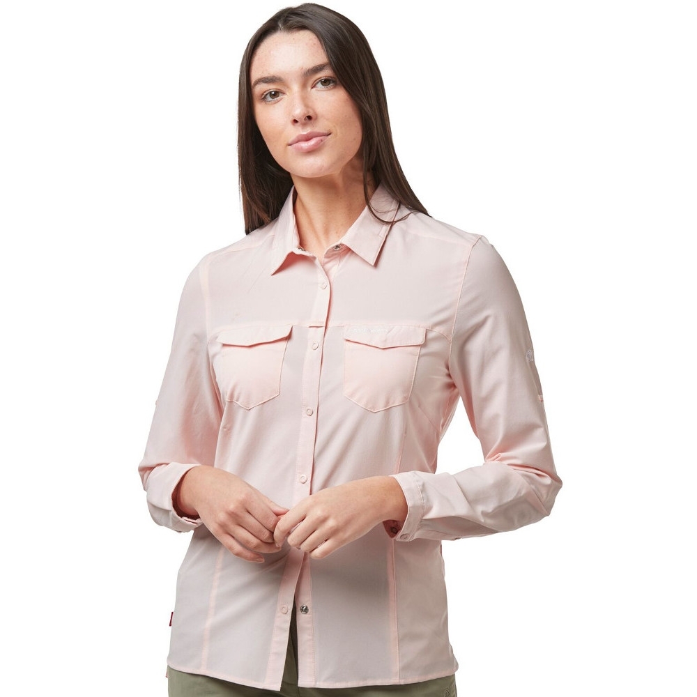 Craghoppers Womens Nosilife Pro Durable Long Sleeve Shirt 10 - Bust 34 (86cm)