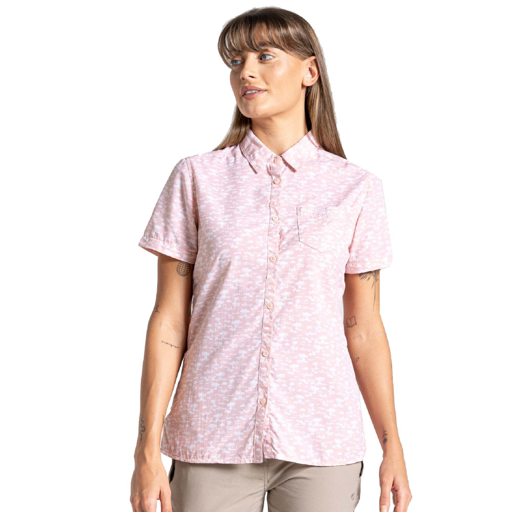Craghoppers Womens Nosilife Tillia Short Sleeve Shirt 12 - Bust 36 (91cm)
