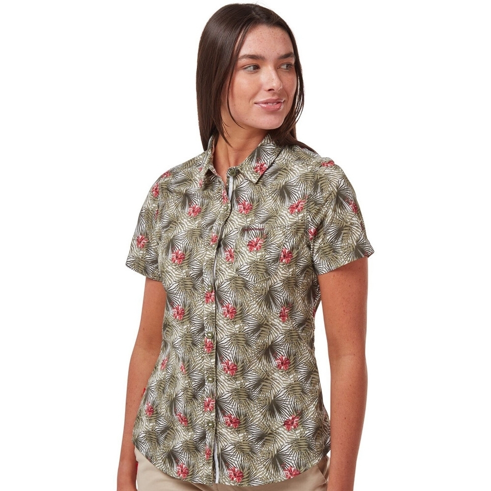 Craghoppers Womens Nosilife Vanna Short Sleeve Shirt 10 - Bust 34 (86cm)