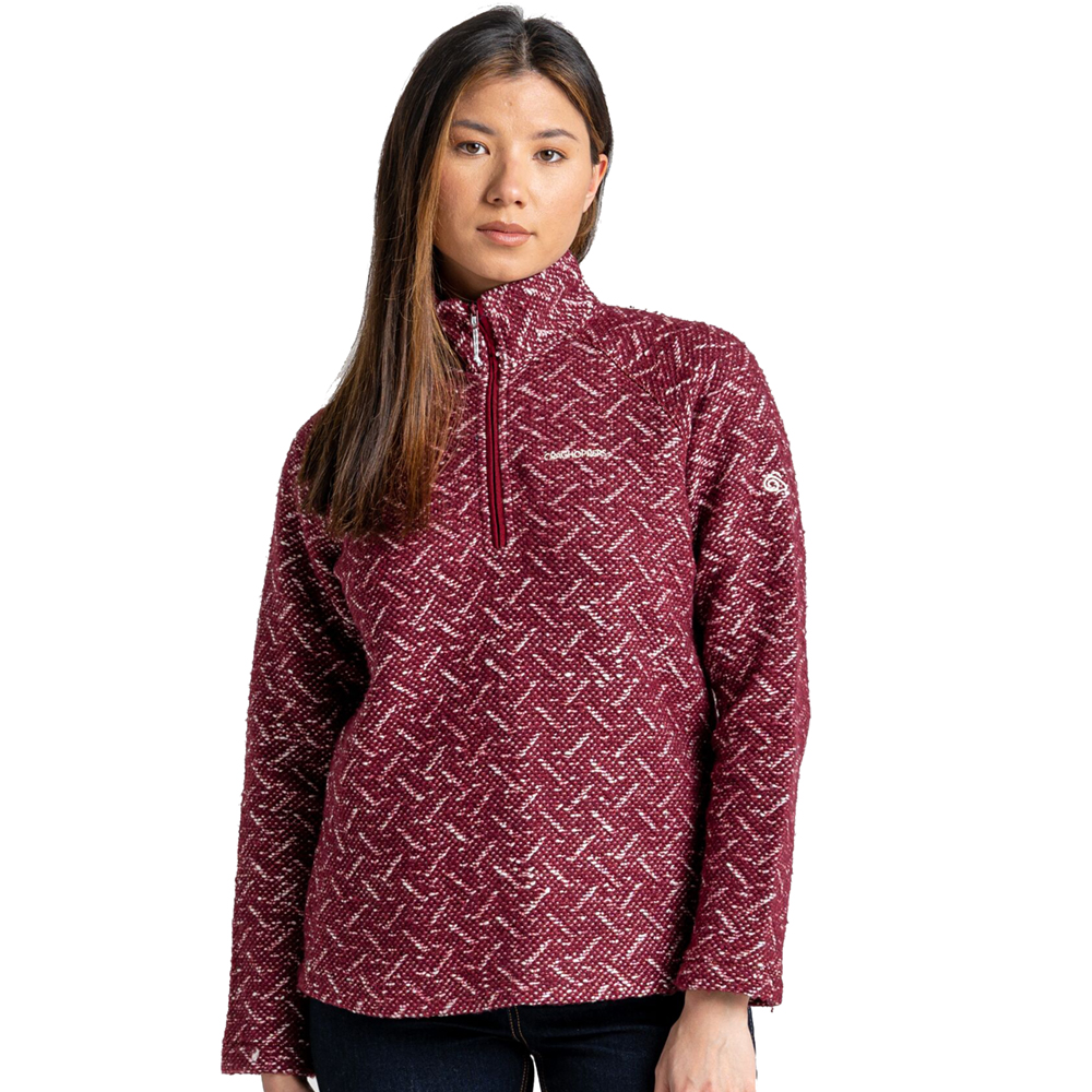 Craghoppers Womens Talladale Half Zip Sweater Fleece Jacket 18 - Bust 42 (107cm)