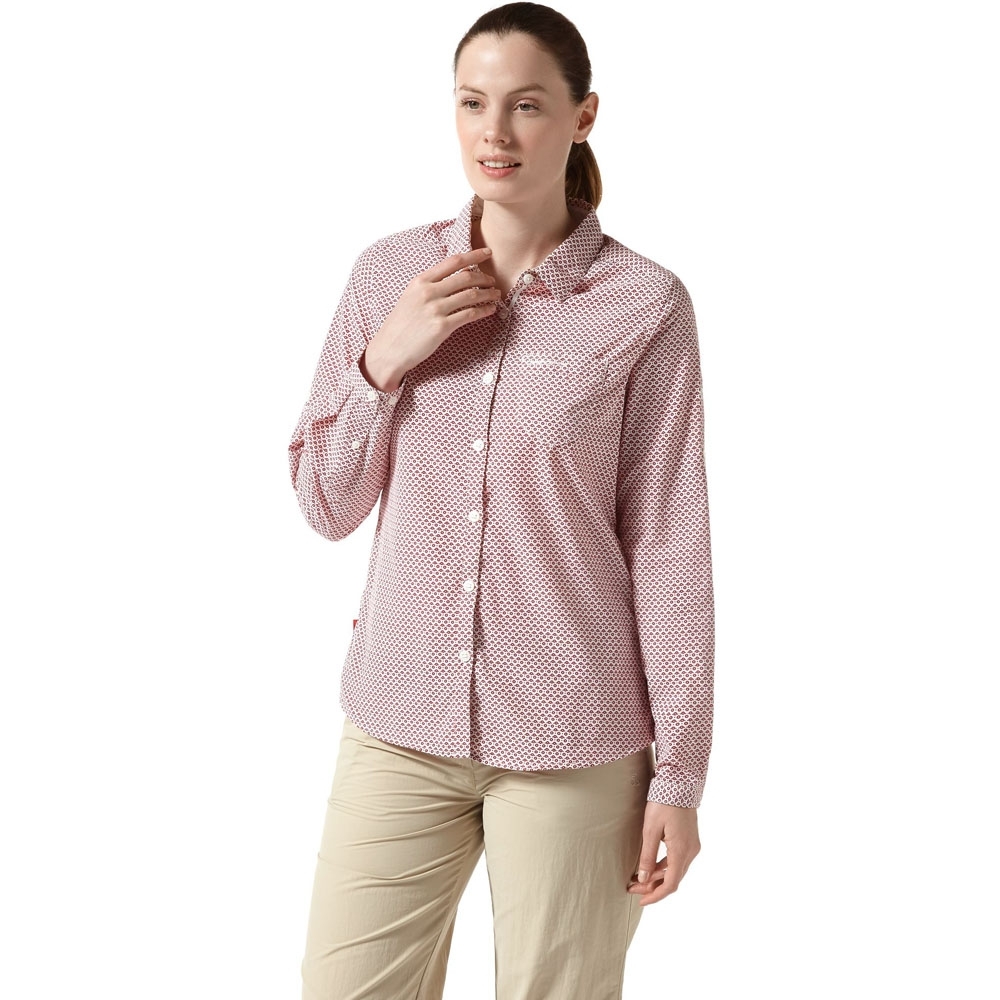 Craghoppers Womens/ladies Adoni Insect Repellent Long Sleeve Shirt 8 - Bust 32 (81cm)