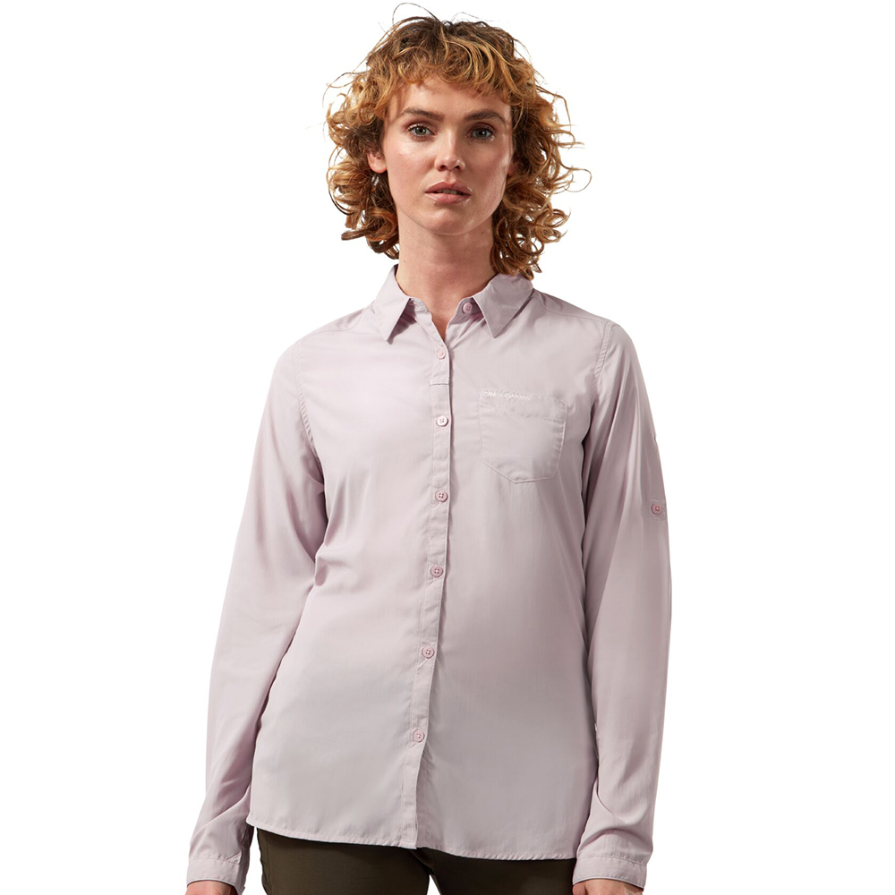 Craghoppers Womens/ladies Bardo Insect Repellent Long Sleeve Shirt 14 - Bust 38 (97cm)