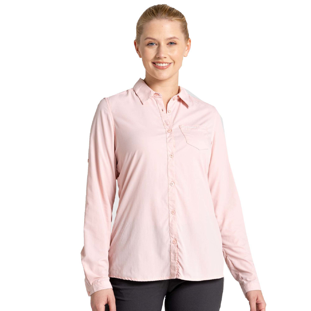Craghoppers Womens/ladies Bardo Insect Repellent Long Sleeve Shirt 8 - Bust 32 (81cm)