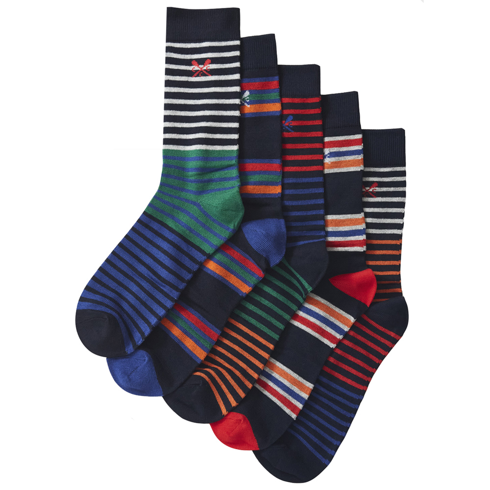 Crew Clothing Mens 5 Pk Bamboo Sock Boxed One Size