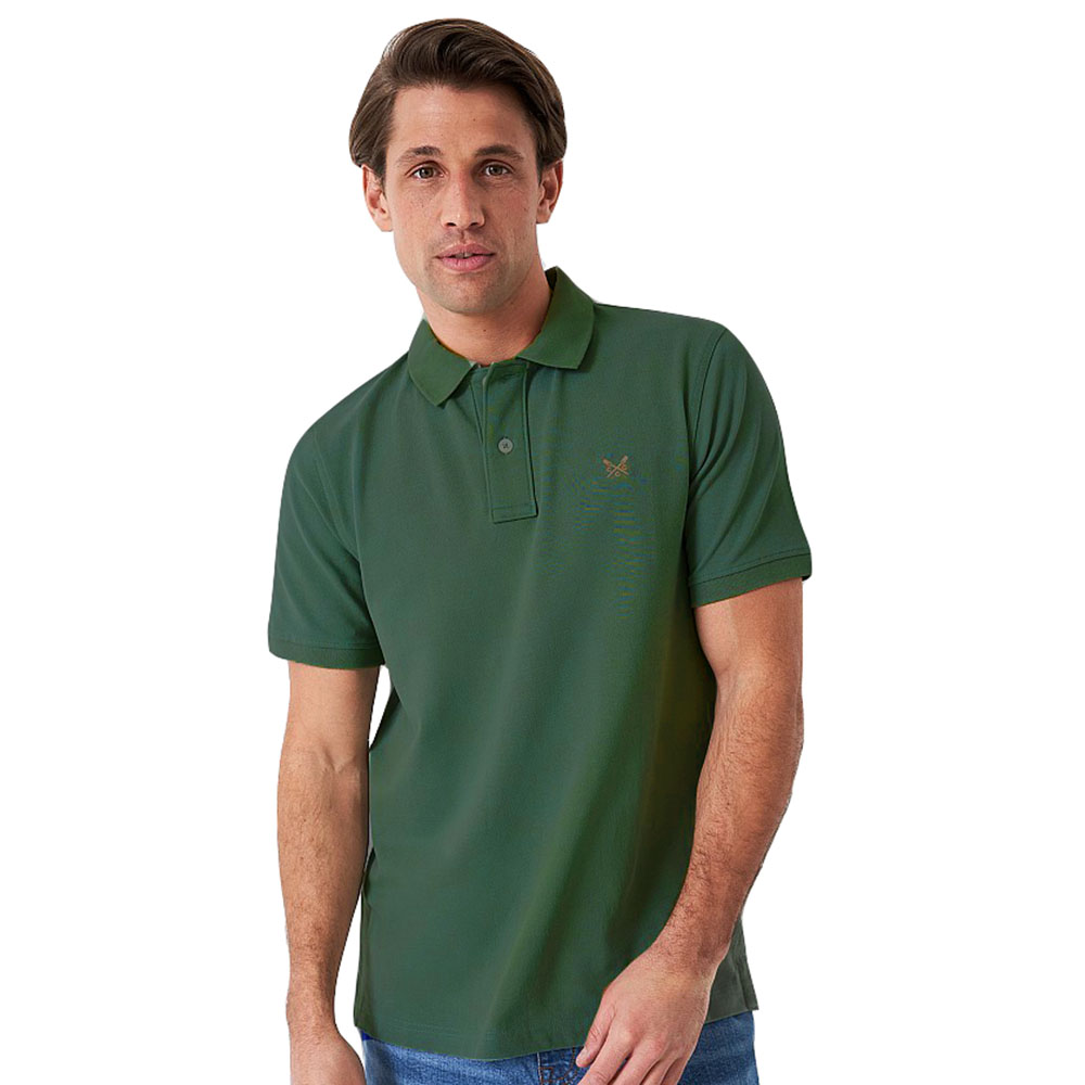 Crew Clothing Mens Classic Collared Pique Polo Shirt L - Chest 42-43.5