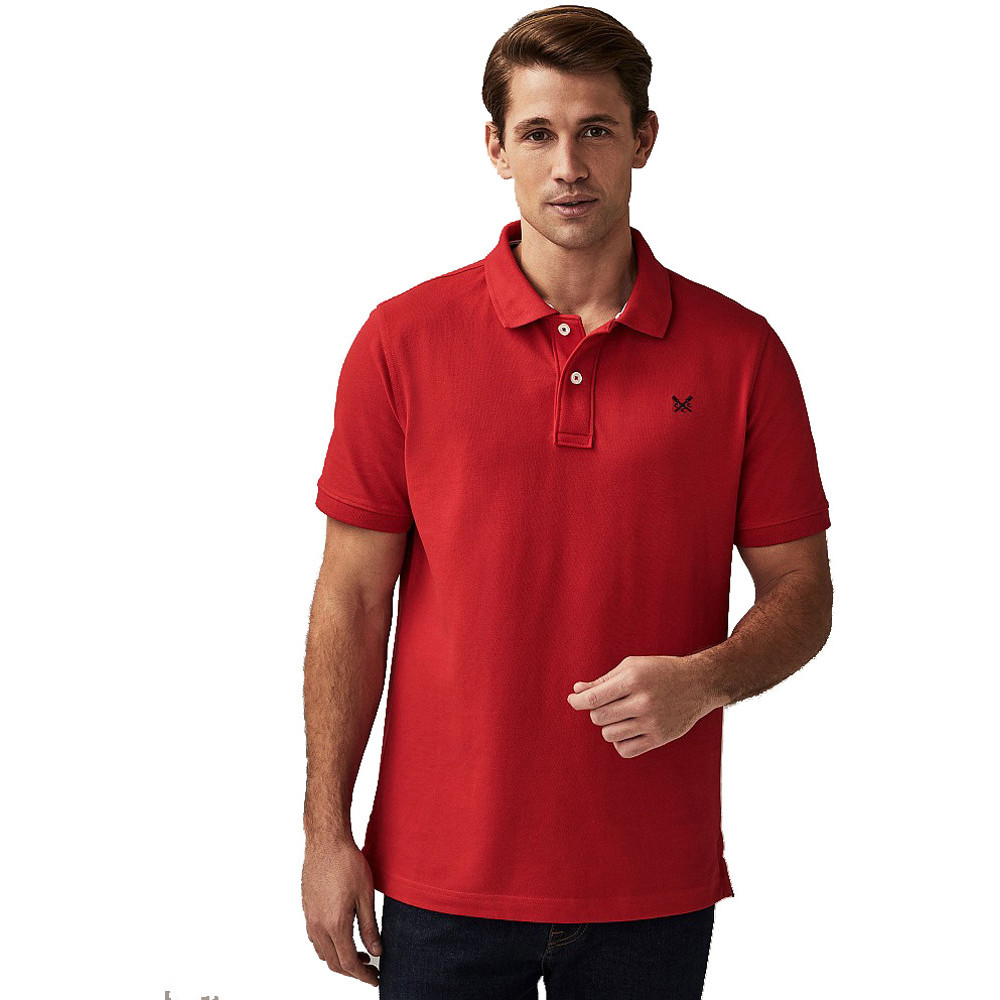 Crew Clothing Mens Classic Fit Pique Cotton Polo Shirt S - Chest 38-39.5