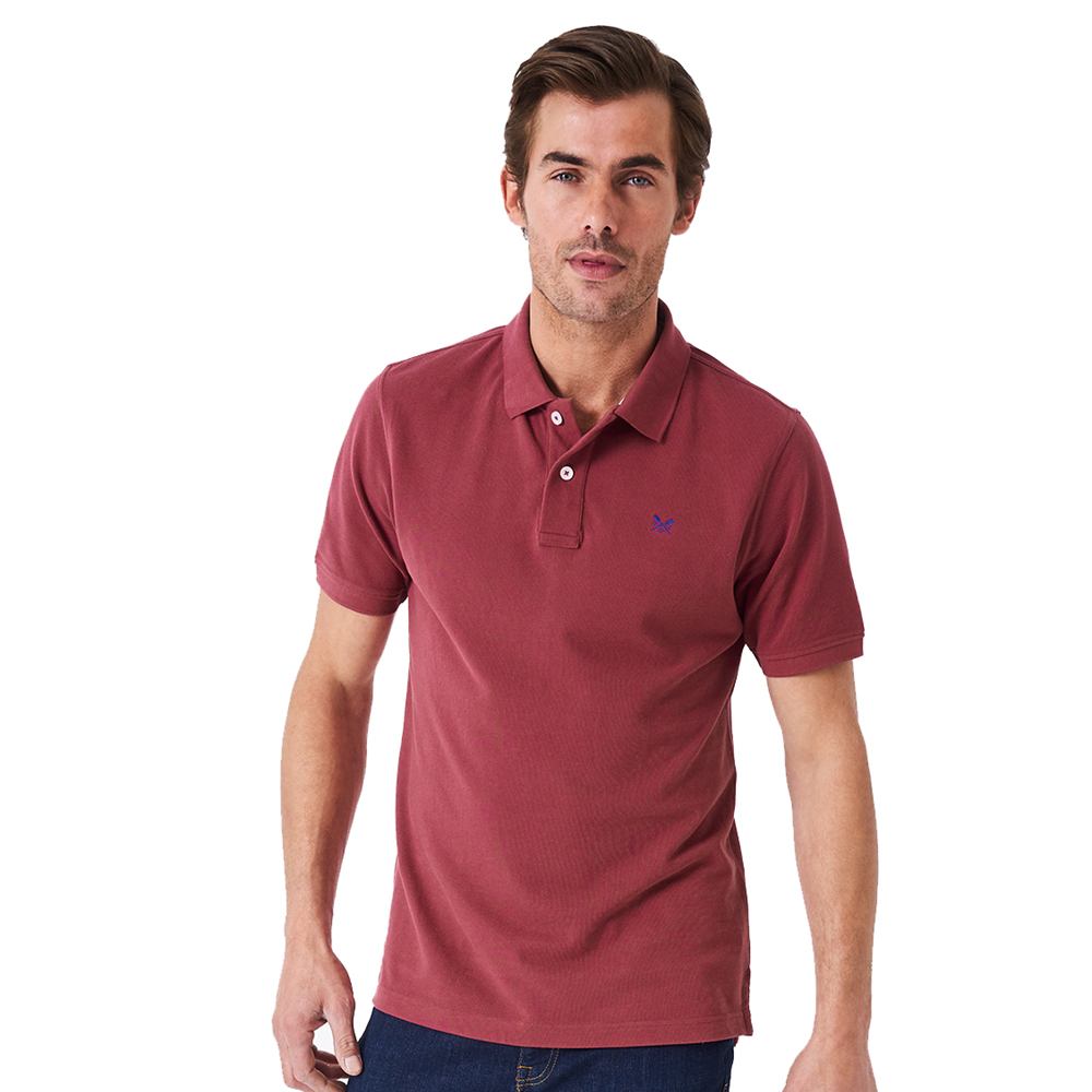 Crew Clothing Mens Ocean Collared Cotton Polo Shirt L - Chest 42-43.5