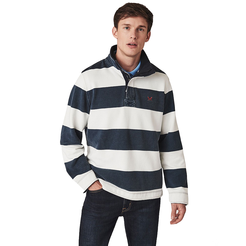 Crew Clothing Mens Padstow Pique Pullover Sweatshirt M - Chest 40-41.5