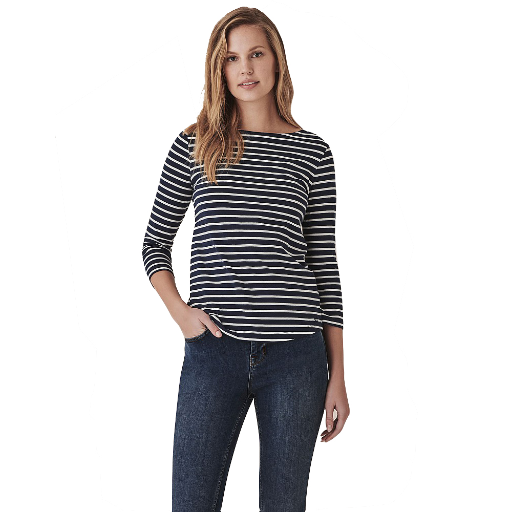 Crew Clothing Womens Essential Breton Long Sleeve T Shirt 10- Bust 35.5