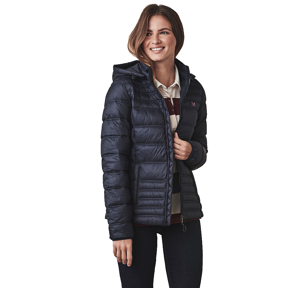 Crew Clothing Womens Lightweight Padded Hooded Coat Jacket 14- Bust 39