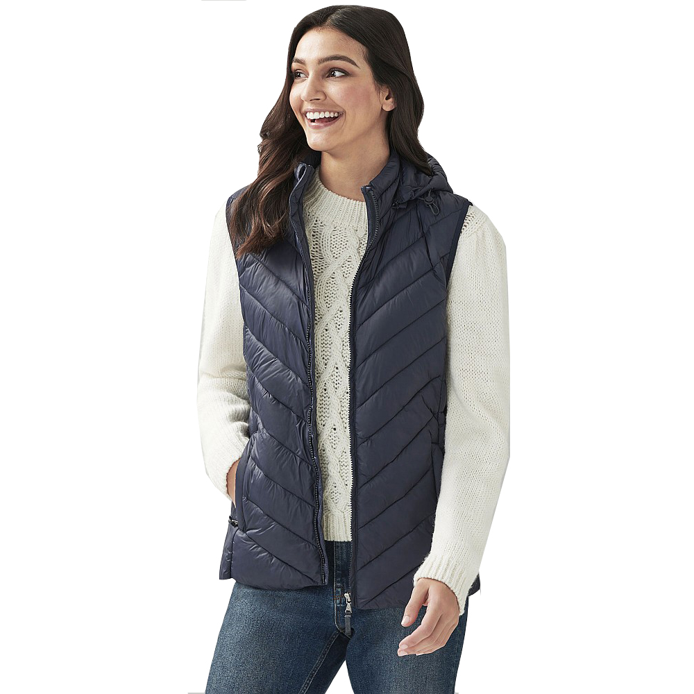 Crew Clothing Womens Lightweight Padded Hooded Gilet 16- Bust 41