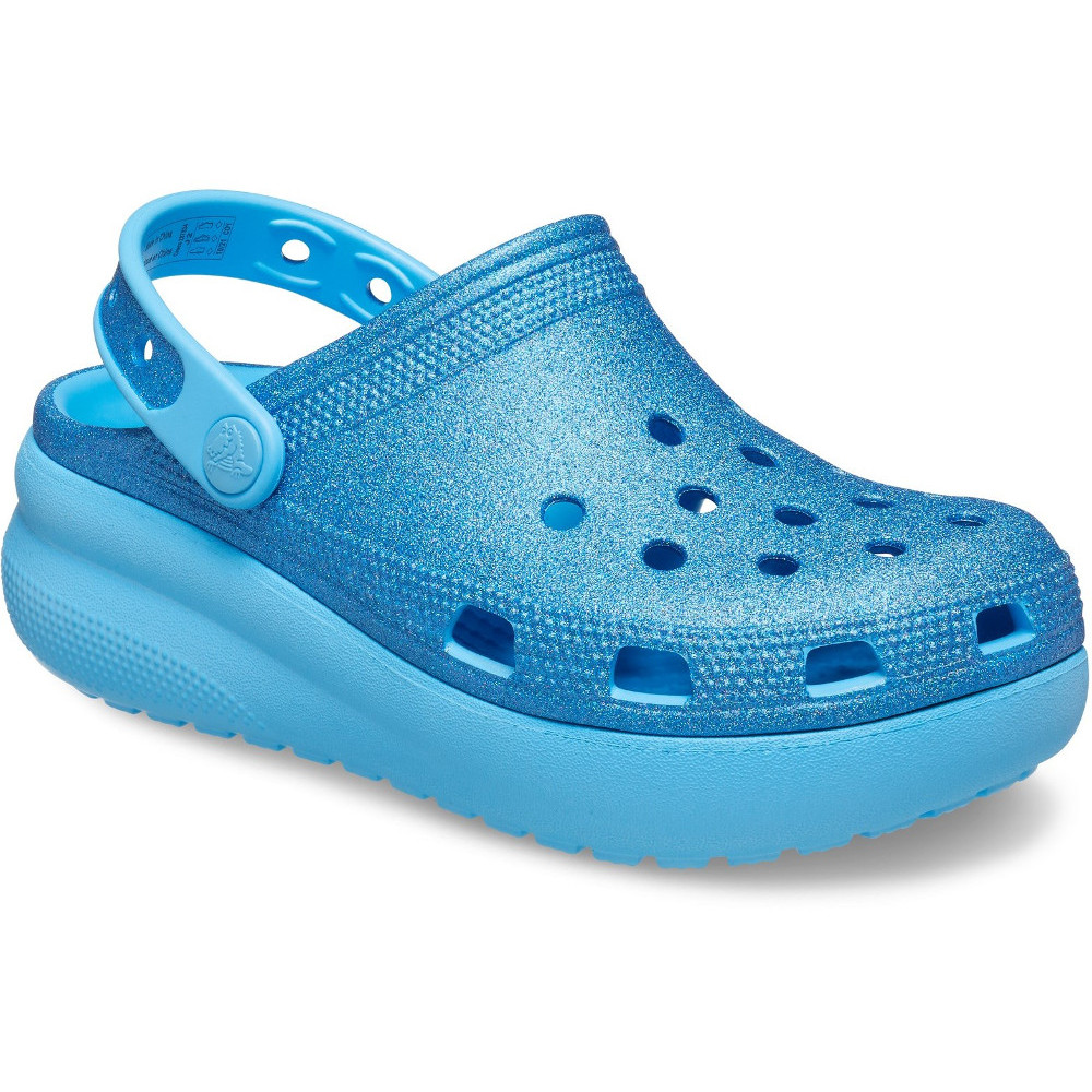 Crocs Girls Classic Crocs Glitter Cutie Slip On Summer Clogs Uk Size 11 (eu 28-29)
