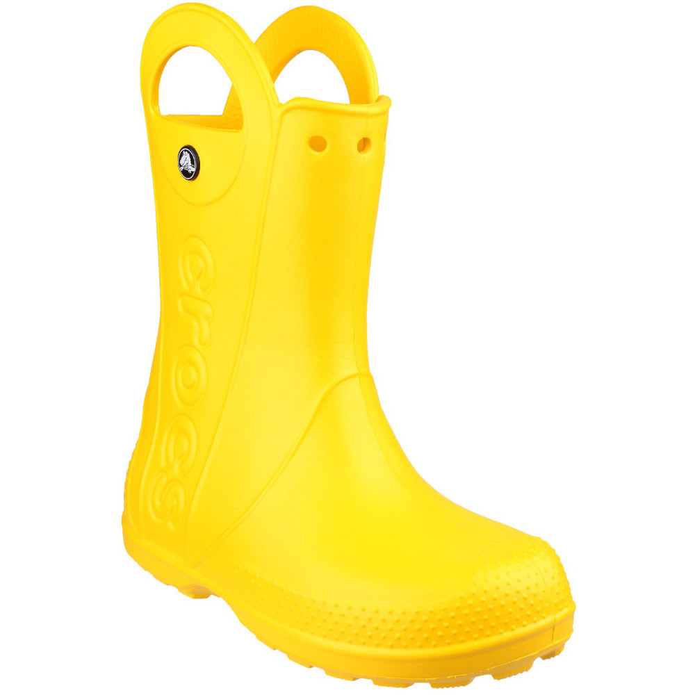Crocs Girls/boys Handle It Moulded Croslite Wellington Rain Boots Uk Size 3 (eu 34-35  Us J3)