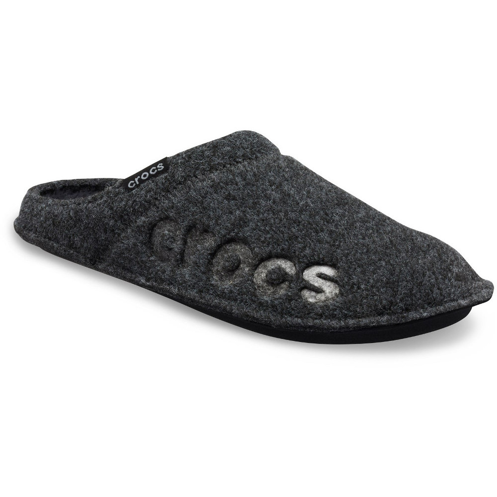Crocs Mens Baya Felt Warm Soft Plush Slip On Slippers Uk Size 4 (eu 37-38)